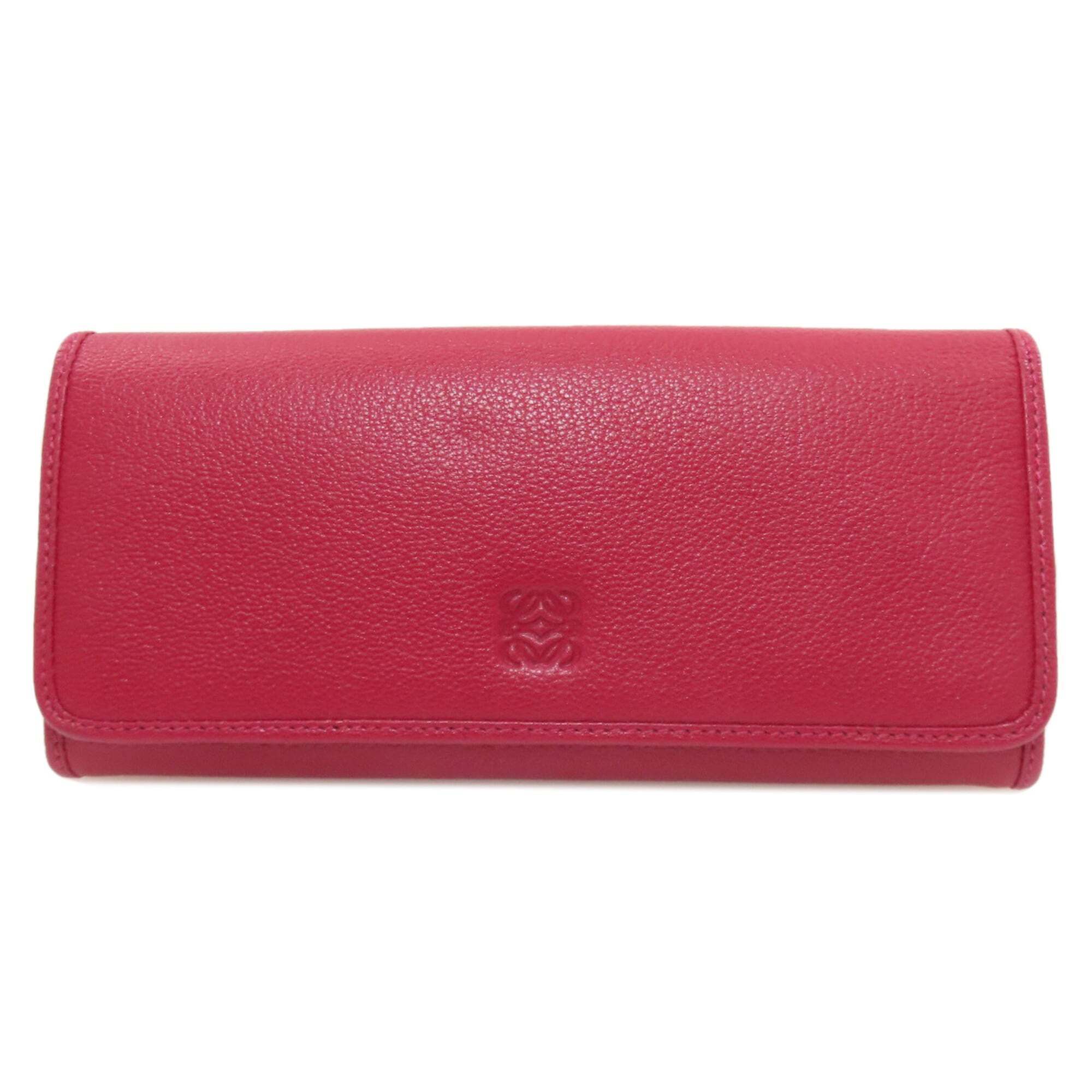 Loewe Anagram Long Wallet, Calfskin, Women's